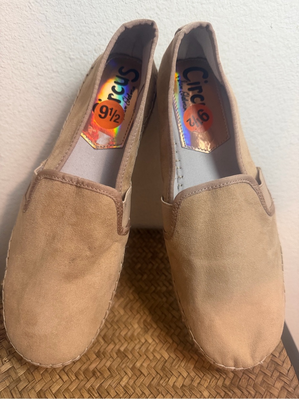 Circus by Sam Edelman Beige Slip-On Espadrille Flats